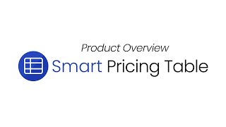 Smart Pricing Table Overview
