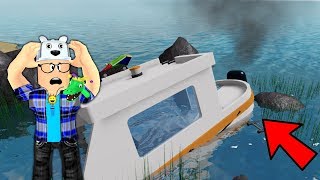 ROBLOX: O BARCO QUEBROU NO MEIO DO MAR E FICAMOS PERDIDOS! (Stranded) - Joga Velhote