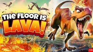 Going on a Dino Hunt Freeze Dance | Floor is Lava Game | Brain Break Party | Go Noodle Exercise