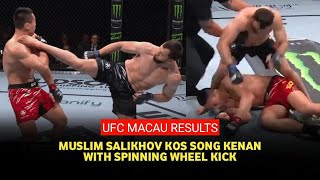 UFC Macau Highlight: Muslim Salikhov KOs Song Kenan with spinning wheel kick