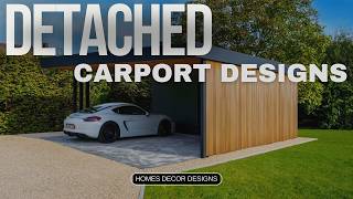 DETACHED CARPORT PERGOLA DESIGN IDEAS | WHY DETACHED SHELTERS ARE BETTER THAN FULL GARAGES IN 2026!