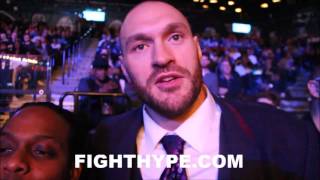 TYSON FURY CALLS DEONTAY WILDER A BITCH: \