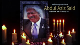 Official Celebration of Life in Honor of Dr  Abdul Aziz Said