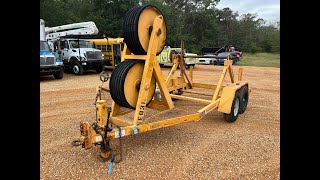 1993 Wagner Smith T-BWT-3-31RC Bull Wheel Tensioner/Reel Carrier Trailer