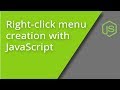 Building Right-click Menus with JavaScript