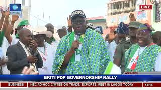 PDP Holds Ekiti Governorship Rally, Presents Flag To Eleka Pt.1