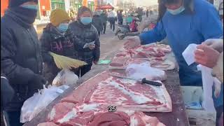 五百斤土猪肉，大哥太会买肉了，买一块肉全是瘦的，看看怎么回事