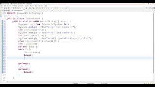 Project Name: Simple Calculator using java