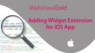 📱 How To Add Widget Extension to iOS Swift (WebView) App | Xcode