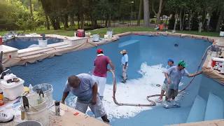 pool resurfacing in McKinney, Texas by Executive Pool Service