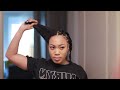 RUBBER BAND CRISS CROSS HAIRSTYLE ON NATURAL HAIR   Protective Style Box Braid Tutorial