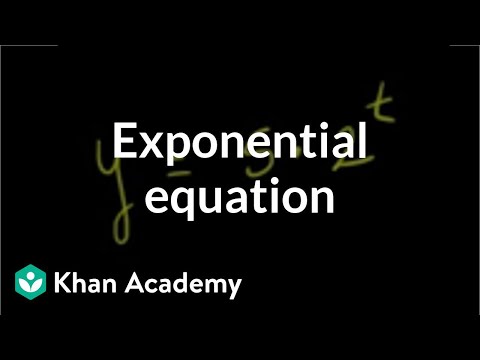 Solving exponential equation | Exponential and logarithmic functions | Algebra II | Khan Academy Solving exponential equation | Exponential and logarithmic functions | Algebra II | Khan Academy