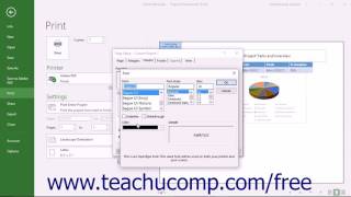 Project 2016 Tutorial Advanced Page Setup for Reports Microsoft Training