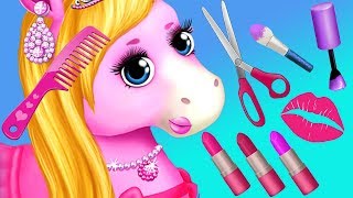 Fun Horse Care Games -Pony Makeup, Dress Up Style & Color Hair Salon Makeover Ki