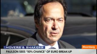 Paulson Sees 50% Chance of Euro Break Up