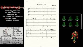 【FC】ファミコン ウィザードリィ オープニング音楽 Wizardry【楽譜】