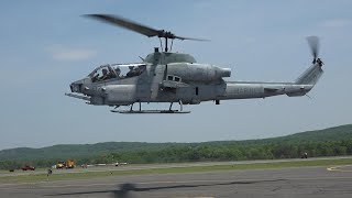 UH-1Y Super Huey and two AH-1W SuperCobras