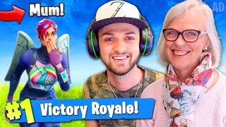 MUM WINS 1st Fortnite: Battle Royale GAME!