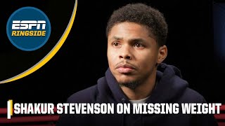 Shakur Stevenson discusses missing weight, being stripped of 130-pound titles | ESPN Ringside