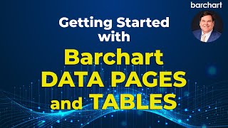 Getting Started with Barchart Data Pages and Tables