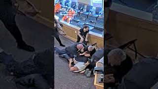 Brawl breaks out in New Mexico courtroom when victim's uncle attacks murder suspect