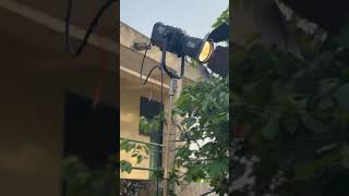 Aputure Electro Storm XT26 on Set Accra Ghana Music Video Lighting Setup.#shorts