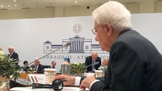 Intervento del Presidente Mattarella alla 1^ sessione di lavoro del Vertice di Arraiolos