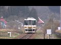 【hd版】会津鉄道ｷﾊ8500系弥五島駅到着 1