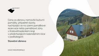 Cena památkové péče ǀ Cena za stavební obnovu – obnova roubenky v Krkonoších