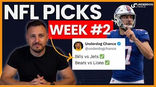 NFL Picks and Predictions WEEK 2 (Two Best NFL Bets in 2 Minutes)