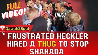 Hecklers With A Thug Jumped On Ali Dawah & Hamza’s Discussion With Ex-Christian! Speakers Corner
