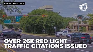 Pensacola's red light cameras issue more than 26,000 citations