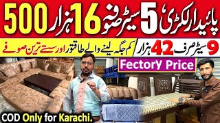 Cheapest Furniture Market in Karachi | Low budget Sofa Collection, Corner Sofa, Wood Sofa Furniture