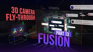 Mind-Blowing 3D Fly-Through Effect in DaVinci Resolve | Fusion Tutorial (Part 13)
