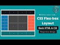 Responsive CSS Flex-box layout | Basic HTML & CSS