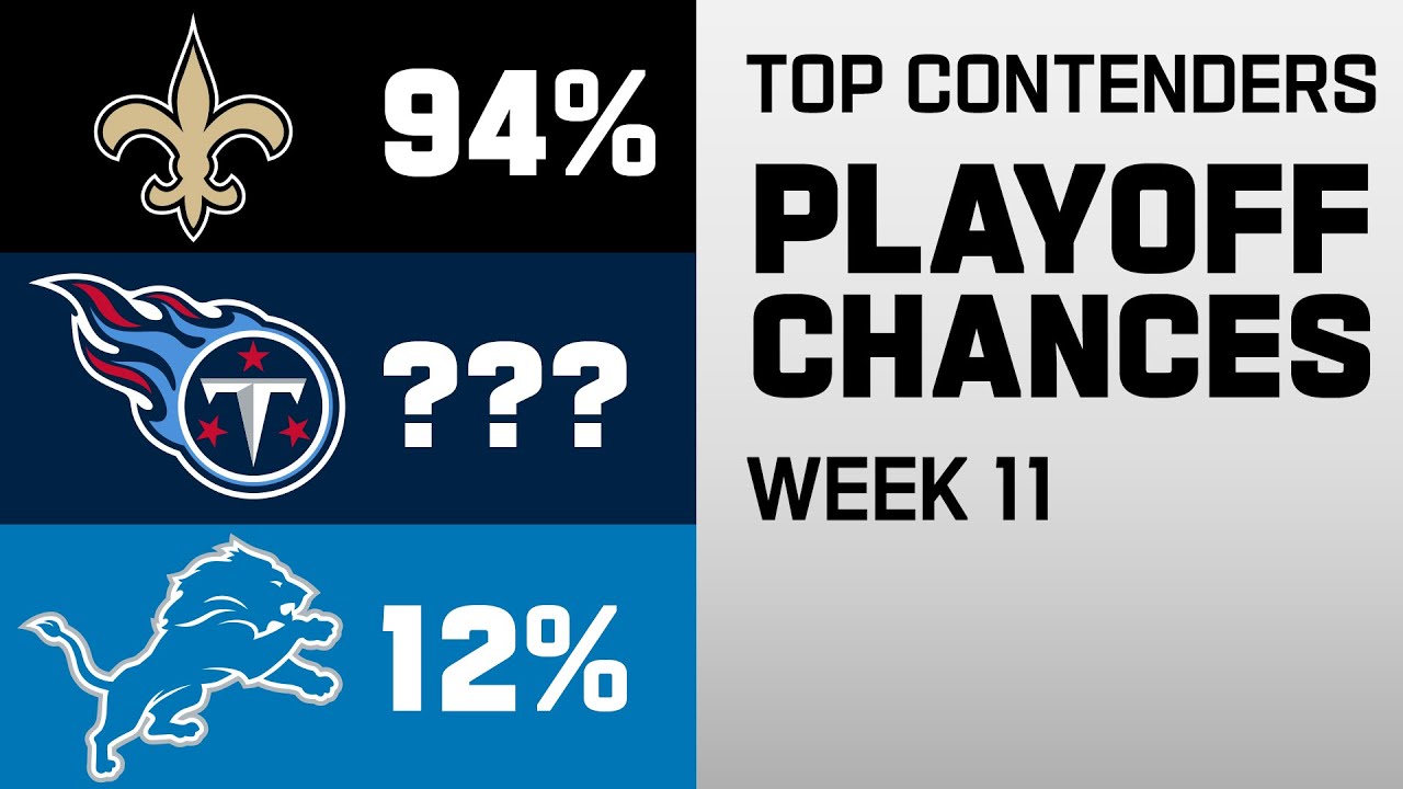 Projecting Top Contenders' Chances To Make The Playoffs At Week 11 ...