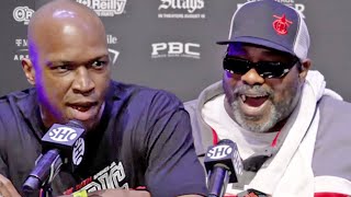 Derrick James CLOWNS Terence Crawford trainer Bomac! Share FIERY exchange at final press conference!