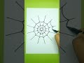 how to draw a spider web