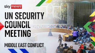 UN Security Council discusses situation in Middle East | Tuesday 29 October 2024