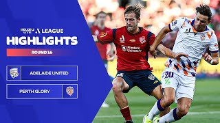 Adelaide United v Perth Glory - Highlights | Isuzu UTE A-League 2023-24 | Round 16