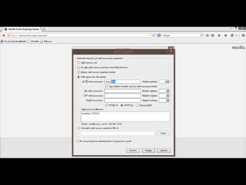 Mozilla Proxy Ayarı