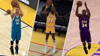 STEPHEN CURRY VS SHAQ, MUTOMBO, WILT, ZAZA AND YAO MING IN A THREE POINT CONTEST! NBA 2K17 GAMEPLAY!