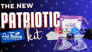 New Patriotic Face Paint Split Cake Kit by the Art Factory!