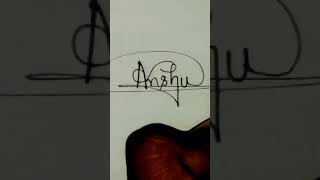 Anshu Name signature styil❤❤ #shortvideo #viralvideo #ytshorts #trending #song