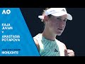 Kaja Juvan v Anastasia Potapova Highlights | Australian Open 2024 First Round