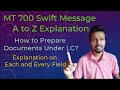 MT700 Swift Message Explanation | Letter of Credit Fields | How to read LC and check documents