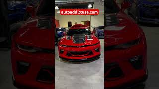 6th Gen Camaro SS Hot Red @AutoAddictUSA #autoaddictusa #carbonfiber #chevroletcamaro #carbonparts