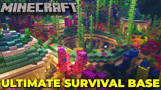 Minecraft 1.15 Ultimate Survival Base : Underwater Base TIMELAPSE