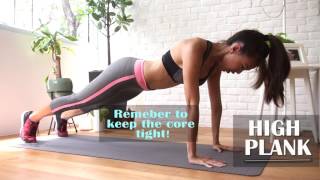 5 easy exercises to get abs at home with Jamie Yeo