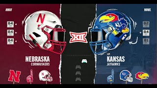 CFB REIMAGINED 2024 Season Week 5 - Nebraska (2-2) @ #17 Kansas (3-1)